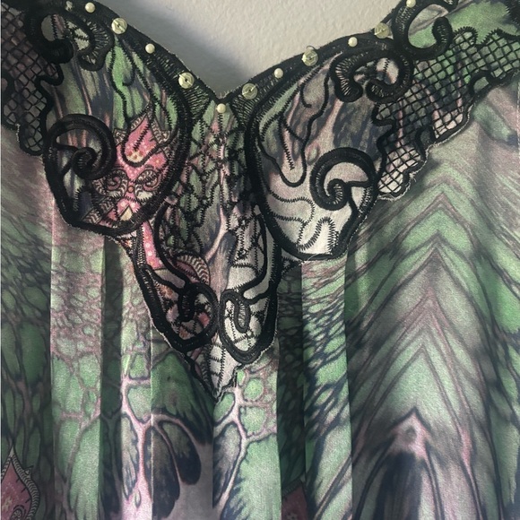 Sienna Rose sheer tunic tank Size Medium multicolor. - Picture 6 of 9